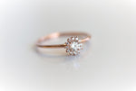 Annabelle | GIA CERTIFIED 0.2 ct. Diamond 14k Gold Halo Ring - Emi Conner Jewelry 
