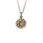 14K Sunflower Australian Opal Necklace