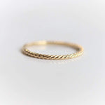 1.3 mm Twisted Rope Wedding Band - Emi Conner Jewelry 