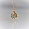 14K Sunflower Australian Opal Necklace - Emi Conner Jewelry 