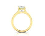 WYN Hidden Halo | Emerald Cut Solitaire Ring