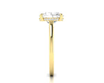 WYN Hidden Halo | Oval (Elongated) Solitaire Ring