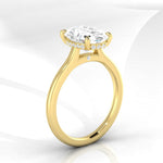 WYN Hidden Halo | Oval (Elongated) Solitaire Ring