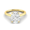 WYN Hidden Halo | Oval (Elongated) Solitaire Ring