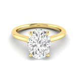 WYN Hidden Halo | Oval (Elongated) Solitaire Ring