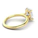 WYN Hidden Halo | Oval (Elongated) Solitaire Ring
