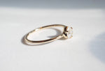 Trinity | 14K Trillion Moissanite Solitaire Ring - Emi Conner Jewelry 