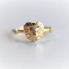 Leo Ring | 14K Leo Ring With White Sapphire - Emi Conner Jewelry 