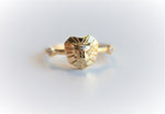 Leo Ring | 14K Leo Ring With White Sapphire - Emi Conner Jewelry 