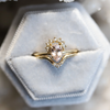 Lily Crown No.1 | 14K Gold & Diamond Contour Band - Emi Conner Jewelry 