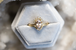 Lily Crown No.1 | 14K Gold & Diamond Contour Band - Emi Conner Jewelry 