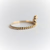 Rosette | 14K Rose Arch and Diamond Ring - Emi Conner Jewelry 