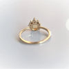 Olivia | 14K Australian Opal & Diamond Accented Promise Ring - Emi Conner Jewelry 
