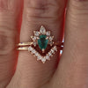 Ophelia V Band | 14K V Shaped Diamond Band - Emi Conner Jewelry 