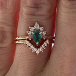 Ophelia V Band | 14K V Shaped Diamond Band - Emi Conner Jewelry 