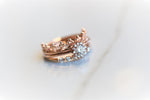 Annabelle | GIA CERTIFIED 0.2 ct. Diamond 14k Gold Halo Ring - Emi Conner Jewelry 
