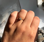 Trinity | 14K Trillion Diamond Solitaire Ring - Emi Conner Jewelry 