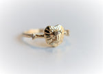 Leo Ring | 14K Leo Ring With White Sapphire - Emi Conner Jewelry 