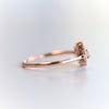 Daniella | 14K Australian Opal & Diamond Petite Halo Ring - Emi Conner Jewelry 