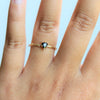 Acacia | 4 mm Heart Black Onyx Twig Engagement Ring - Emi Conner Jewelry 