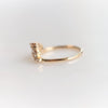 Victoria Crown No.3 | 14K + 0.4 CT. Diamond Crown Contour Band - Emi Conner Jewelry 