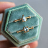Chelsea | 14K Pear Aquamarine & Diamond Accent Ring - Emi Conner Jewelry 