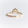 Empress Crown No.3 | 14K & Diamond Contour Band - Emi Conner Jewelry 