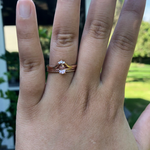 Lily Crown No.1 | 14K Gold & Diamond Contour Band - Emi Conner Jewelry 