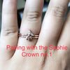 Trinity | 14K Trillion Moissanite Solitaire Ring - Emi Conner Jewelry 