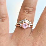 Victoria Crown No.3 | 14K + 0.4 CT. Diamond Crown Contour Band - Emi Conner Jewelry 