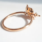 ROSE Ring | 14K Rose With A Rose Bud Ring - Emi Conner Jewelry 