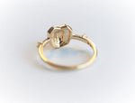 Leo Ring | 14K Leo Ring With White Sapphire - Emi Conner Jewelry 