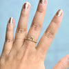 Rosette | 14K Rose Arch and Diamond Ring - Emi Conner Jewelry 