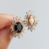 Lena | 14K Marquise Australian opal & Diamond Fancy Halo Luxury Ring - Emi Conner Jewelry 