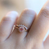 Annabell | 14K Australian Opal & Diamond Petite Halo Ring - Emi Conner Jewelry 