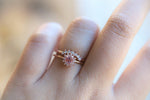 Annabell | 14K Australian Opal & Diamond Petite Halo Ring - Emi Conner Jewelry 
