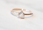 Trinity | 14K Trillion Diamond Solitaire Ring - Emi Conner Jewelry 