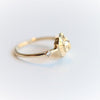 Leo Ring | 14K Leo Ring With White Sapphire - Emi Conner Jewelry 