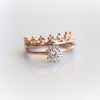 Annabelle | GIA CERTIFIED 0.2 ct. Diamond 14k Gold Halo Ring - Emi Conner Jewelry 