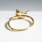 ROSE Ring | 14K Rose With A Rose Bud Ring - Emi Conner Jewelry 