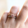 Annabell | 14K Australian Opal & Diamond Petite Halo Ring - Emi Conner Jewelry 