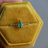 Chelsea - 14K Pear Zambian Emerald & Diamond Accent Ring - Emi Conner Jewelry 