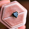 ALVA | 14K Heart Black Onyx Solitaire Ring - Emi Conner Jewelry 