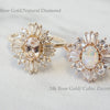 Victoria | 14K Morganite & Diamond Fancy Halo Luxury Ring - Emi Conner Jewelry 