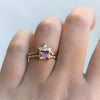 Stella | 14K Emerald Cut Birthstone & Diamond Hidden Star Ring - Emi Conner Jewelry 