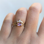 Stella | 14K Emerald Cut Birthstone & Diamond Hidden Star Ring - Emi Conner Jewelry 