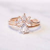 Trinity | 14K Trillion Moissanite Solitaire Ring - Emi Conner Jewelry 
