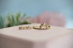 Rosette | 14K Rose Arch and Diamond Ring - Emi Conner Jewelry 