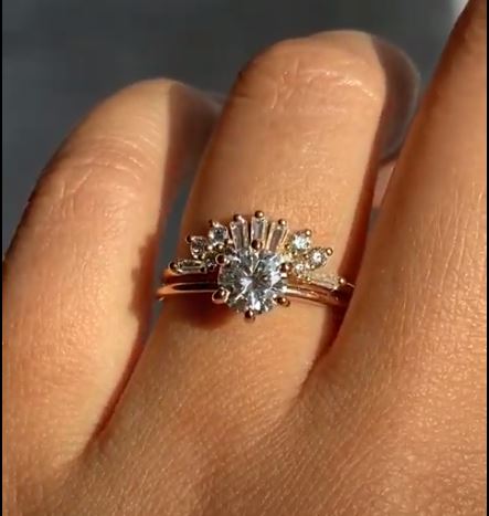 ALVA | 0.7 ct. Round 6-Prong DEF Moissanite Solitaire in Smooth Shiny Finish - Emi Conner Jewelry 