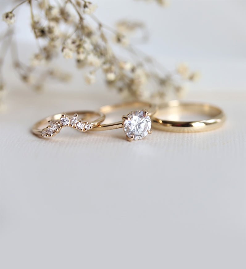 3 mm Half Round Wedding Band
